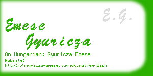 emese gyuricza business card